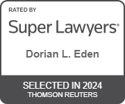 Rated by Super Lawyers, Dorian L. Eden, Selected in 2024, Thomson Reuters